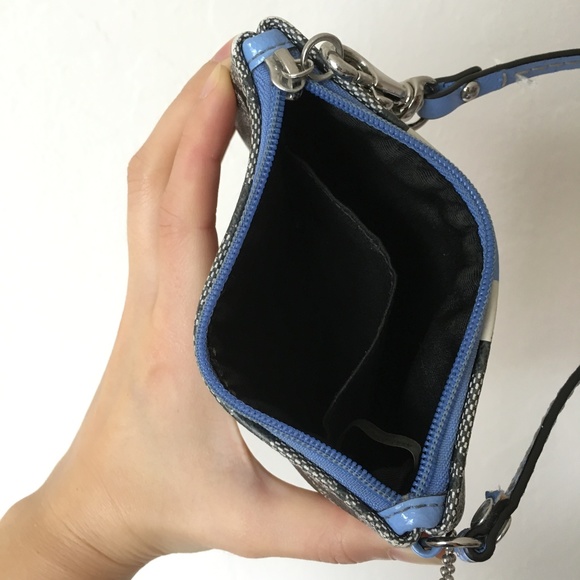 Coach Blue/Gray Clutch - Picture 3 of 4